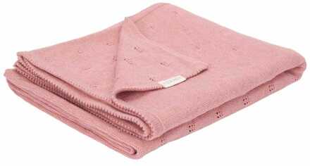 Little Dutch ledikant deken gebreid pure