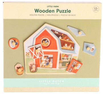 Little Dutch Little Farm Houten Puzzel