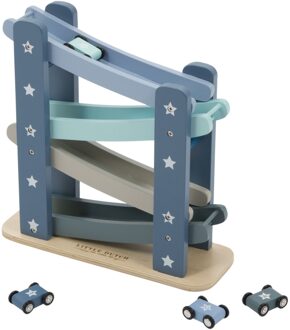 Little Dutch Mixed Stars Blue houten autobaan Multikleur