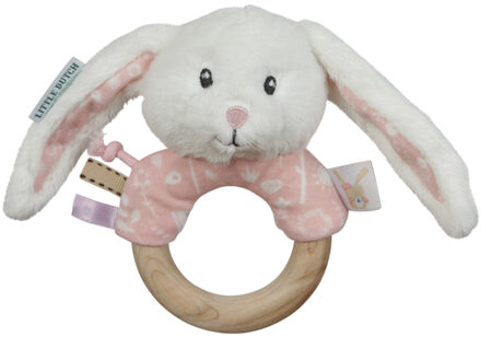 Little Dutch Rammelaar met Houten Ring - Roze