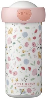 Little Dutch schoolbeker campus 300 ml - flowers & butterflies Multikleur