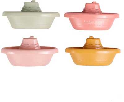 Little Dutch Stackable Bath Boats Pink Roze