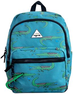 Little Legends Backpack L croco checkerboard schooltas kind Multicolor - H 38 x B 27 x D 14 cm