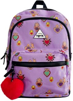 Little Legends Backpack L milagros heart lilac schooltas kind Multicolor - H 38 x B 27 x D 14 cm