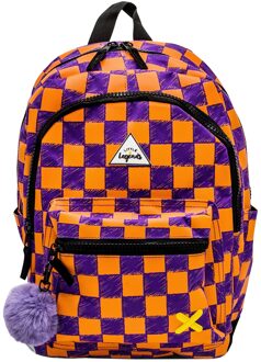 Little Legends Backpack L multi checkerboard Kindertas Multicolor - H 38 x B 27 x D 14