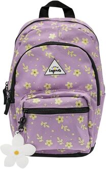 Little Legends Backpack S lila flower schooltas kind Paars - H 32 x B 22 x D 12 cm