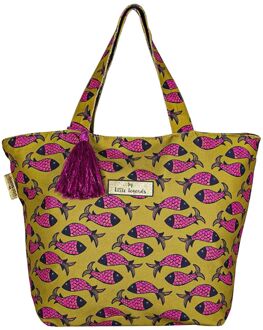Little Legends Beach Bag Fish Indian pink shopper dames Multicolor - H 46 x B 59 x D 23 cm