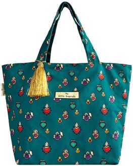 Little Legends Beach Bag milagros heart schoudertas Multicolor - H 46 x B 59 x D 23 cm