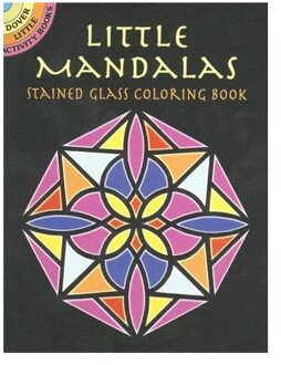 Little Mandalas Stained Glass Coloring Book