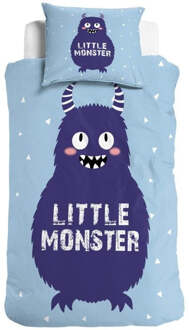 Little Monster Dekbedovertrek Little monster - blauw 140x200cm