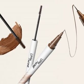 Little Ondine 2 in 1 Liquid Eyebrow Pencil (1-3) #01 Black Tea - 500mg + 1.6ml