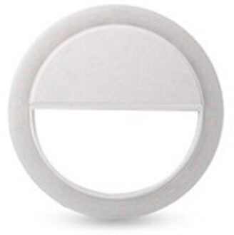 Litwod Z28 Mobiele telefoon Selfie Ring Flash lens schoonheid Vullen Licht Lamp Draagbare Clip voor Foto Camera Voor Mobiele Telefoon smartphone wit