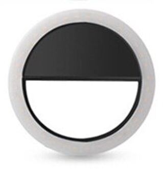 Litwod Z28 Mobiele telefoon Selfie Ring Flash lens schoonheid Vullen Licht Lamp Draagbare Clip voor Foto Camera Voor Mobiele Telefoon smartphone zwart