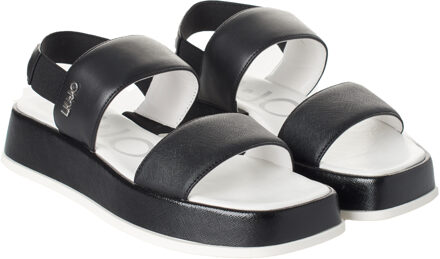 Liu Jo 4A4723EX255 Vrouwen Lage Plateau Sandalen Zwart - EU 37