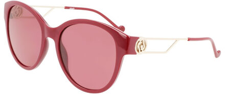 Liu Jo Acetaat zonnebril met ovale vorm LJ762SR dames Bordeaux