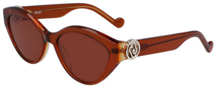 Liu Jo Acetaat zonnebril met ovale vorm LJ767SR dames Bruin