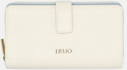 Liu Jo Caliwen ritsportemonnee ziparound XL cream Ecru