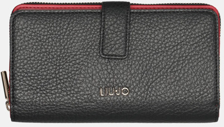 Liu Jo Caliwen ritsportemonnee ziparound XL nero Zwart