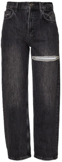 Liu Jo Denim Straight Jeans Vrouwen Comfortabel Stijlvol Liu Jo , Gray , Dames - W29,W27,W25,W28,W26