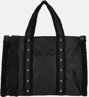 Liu Jo Eco Montone handtas nero Zwart