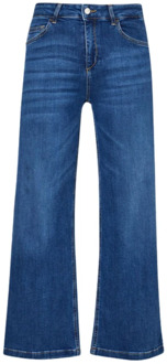 Liu Jo Flare Leg Jeans met Elastische Taille Liu Jo , Blue , Dames - W29,W28,W30,W27,W25,W24,W26