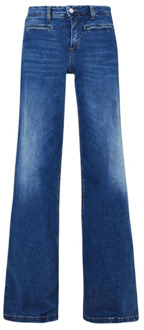 Liu Jo Flare Palazzo Perfecte Jeans voor Dames Liu Jo , Blue , Dames - W25,W24,W27,W26,W30,W29,W28
