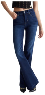 Liu Jo Flared Jeans met Hoge Taille Liu Jo , Blue , Dames - W26,W25