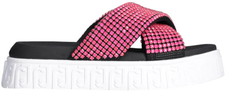 Liu Jo Fluo Roze Sandalen voor Vrouwen Liu Jo , Pink , Dames - 38 Eu,36 Eu,39 Eu,37 EU