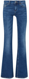 Liu Jo Glamoureuze Flared Jeans voor Vrouwen Liu Jo , Blue , Dames - W33,W32