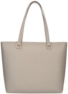 Liu Jo Halona Shopping Bag neutro schoudertas dames Beige - H 31 x B 33 x D 13 cm