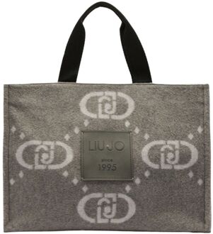 Liu Jo handtas logo grey cloud Grijs