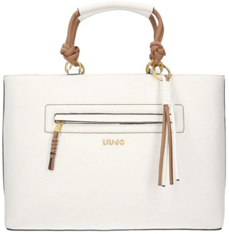 Liu Jo Handtas met Contrastdetails voor Vrouwen Liu Jo , White , Dames - ONE Size