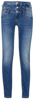 Liu Jo High-waisted Skinny Jeans in Gebruikte Denim Liu Jo , Blue , Dames - W31,W30,W26,W29,W32,W27,W25