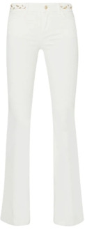 Liu Jo Hoge Taille Flared Jeans Liu Jo , White , Dames - W26,W27,W32,W29