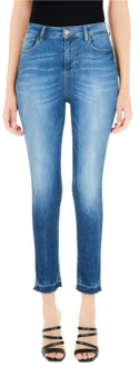 Liu Jo Hoge taille Skinny Jeans Liu Jo , Blue , Dames - W24,W28,W26,W27,W25