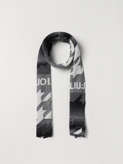 Liu Jo Houndstooth-patroon sjaal Grijs