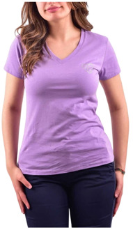 Liu Jo Klassiek T-shirt Liu Jo , Purple , Dames - L,M,S,Xs