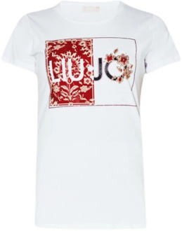 Liu Jo Klassieke T-shirt Liu Jo , White , Dames - L,M,S,Xs