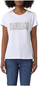 Liu Jo Korte Mouw T-shirt Liu Jo , White , Dames