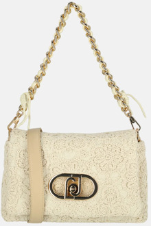 Liu Jo Lapuffy crossbody tas M cream