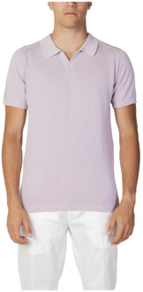 Liu Jo Lila Polo Shirt voor Heren Liu Jo , Purple , Heren - M