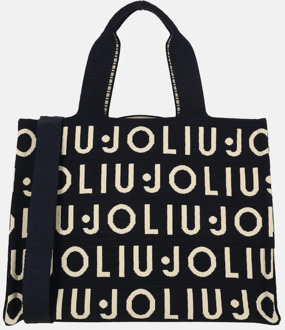 Liu Jo Logo handtas blue sky Blauw