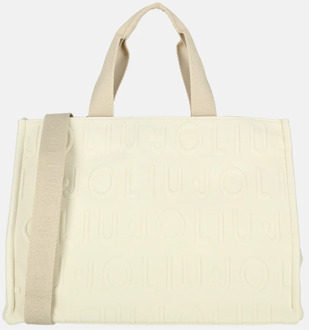 Liu Jo Logo handtas white cream Ecru