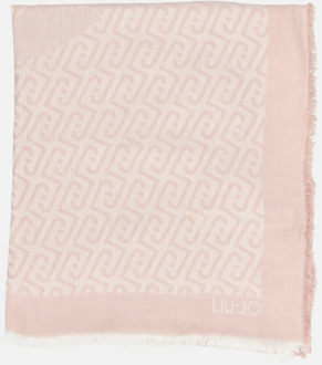 Liu Jo Logo sjaal soft peony Roze
