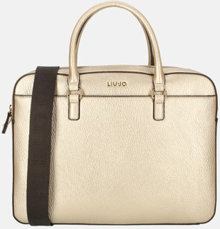 Liu Jo Manhattan briefcase laptoptas light gold Goud