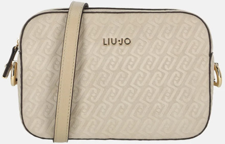 Liu Jo Manhattan camera case crossbody tas M bedrukt neutro