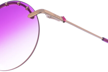 Liu Jo Metalen zonnebril met ronde vorm LJ3100S dames Violet - One Size