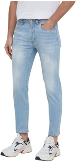 Liu Jo Moderne Slim-Fit Tapered Jeans Liu Jo , Blue , Heren - W31,W35,W32,W33,W30,W38,W40,W29,W36