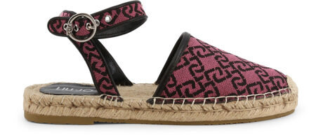 Liu Jo Monogram Espadrilles Met Enkelsluiting Sandalen Bruin - EU 36
