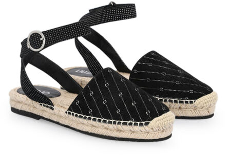 Liu Jo Rhinestone Espadrilles Enkelbandjes Zwart - EU 36